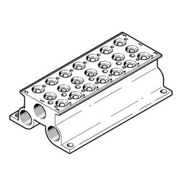 费斯托/FESTO 固定阀宽气路板模块，CPE14-PRS-3/8-7，543835 用于两位五通和三位五通阀系列 售卖规格：1个