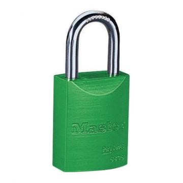 玛斯特锁MasterLock 6mm锁钩，锁钩净高27mm，绿色铝合金安全锁，6835MCNGRN