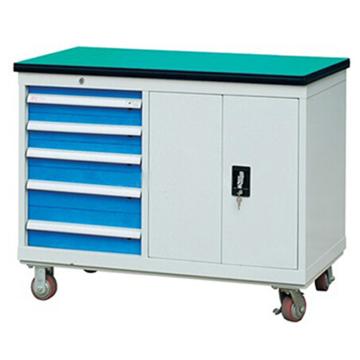 锐德 30mm绿色复合桌面工具车,外形尺寸(mm):1150W×600D×880H,1层层板5个抽屉，RD-CG-08 售卖规格：1个