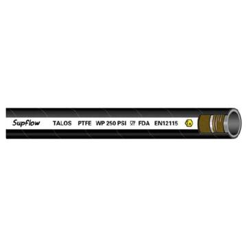 SUPFLOW 黑色PTFE防爆特氟龙排吸管(TALOS PTFE），XYHGG-006-051-40，50*66mm 2"，1米/卷 售卖规格：1卷
