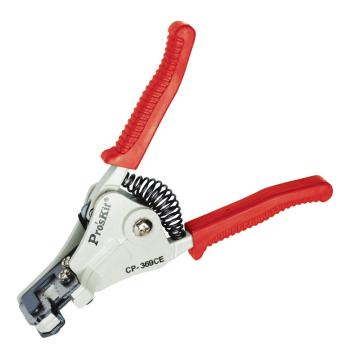 宝工/Pro'sKit 自动剥线钳(红色PVC手柄)，CP-369CE AWG单芯线 售卖规格：1把