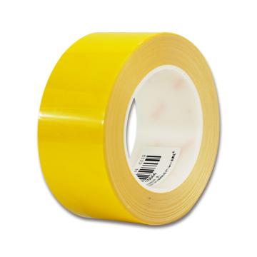 安赛瑞 耐磨型划线胶带，高性能自粘性PP表面覆超强保护膜，50mm×22m，黄色，15644