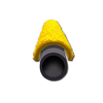 安赛瑞 爬梯踏棍防滑条，3mm玻璃钢，圆形，黄色，Ф20×405mm（含安装配件），12096 售卖规格：1个
