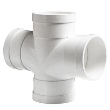 万鑫军联 U-PVC给水管件四通，20mm 售卖规格：1个