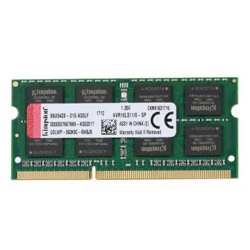 金士顿/Kingston 笔记本内存条，DDR3-1600-8G 售卖规格：1个