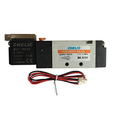 气立可/CHELIC 电磁阀，SK-8103-220VAC-L 2位5通单电控，标准出线300mm 售卖规格：1个