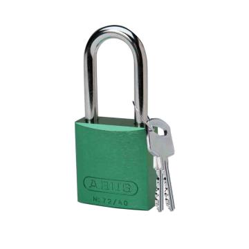 贝迪BRADY 铝锁，1.5"/3.8cm锁钩，锁芯互异，绿色，99617