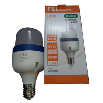 佛山照明/FSL LED灯泡，炫风系列E27 80W 白光 6500K 售卖规格：1个