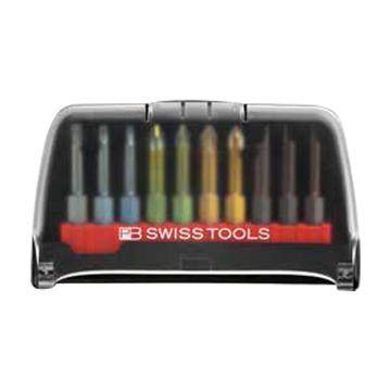 PB SWISS TOOLS 10件套 6.35mm(1/4")六角柄精密螺丝批批头套，PB E6.989 售卖规格：1套