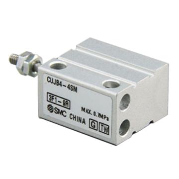 SMC 小型自由安装型气缸，CUJB6-6SM 单作用弹簧压回,杆端外螺纹 售卖规格：1个