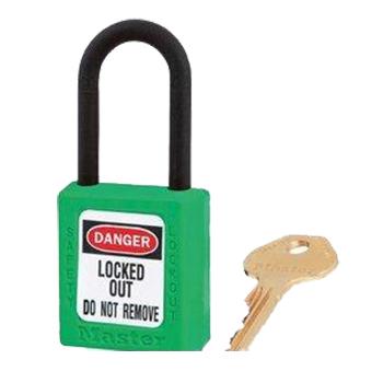 玛斯特锁具 绿色XENOY工程塑料安全锁，406GRN 塑料锁钩、绝缘、防磁、防电火花 售卖规格：1把