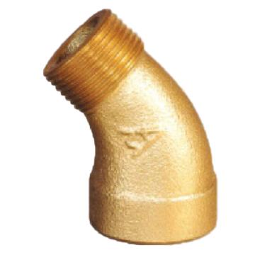 埃美柯 黄铜45°内外螺纹弯头，L-691，2_1/2" 售卖规格：1个