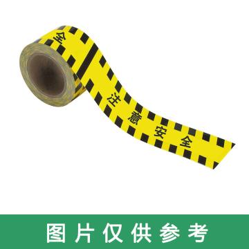 Blive “注意安全”警示地贴胶带，50mm×22m，黄色，BL-PRE-50-YL 售卖规格：1卷