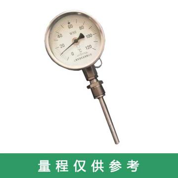 笑凌 万向型双金属温度计，WSS-481 Φ100,抽芯,0-400℃,插深75mm,Φ10,精度1.5,可动外M27*2 售卖规格：1个