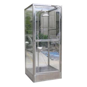 博化 紧急冲淋洗眼房（304不锈钢框架+有机玻璃板），XY31-1081 1000×900×2450（长×宽×高） 售卖规格：1套