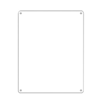 安赛瑞 空白书写安全标识牌（空白板），ABS板，白色，250×315mm，10533 售卖规格：5片/包