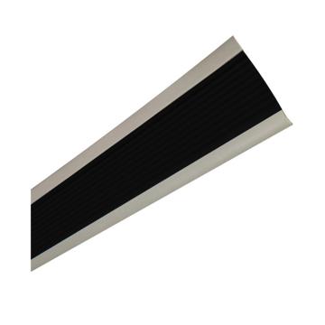 安赛瑞 PVC楼梯包边防滑条-黑/灰，PVC材质，50mm×25m，厚度3mm，13863 售卖规格：1卷