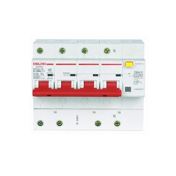 德力西/DELIXI 微型剩余电流保护断路器，DZ47LE1254D63 DZ47LE-125 4P li(D) 63A 售卖规格：1个
