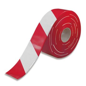 安赛瑞 AGV磁条保护胶带，1mm厚PVC基材，50mm×30m，红/白，12014 售卖规格：1卷