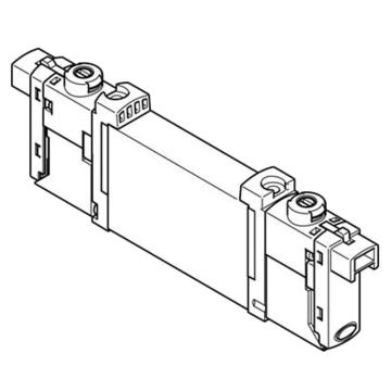 费斯托/FESTO 两位五通电磁阀，VUVG-B10-B52-ZT-F-1H2L-W1，578169 板式阀，双电控 售卖规格：1个