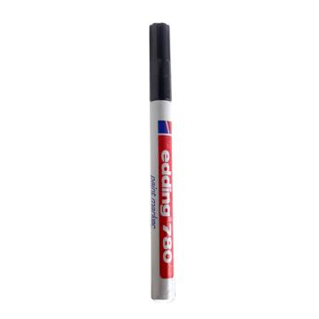 edding 记号笔工业油漆笔，edding 780-黑色 耐高温300度 线幅0.8mm 售卖规格：1支