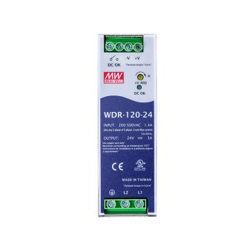 明纬 导轨开关电源，WDR-120-24 售卖规格：1台