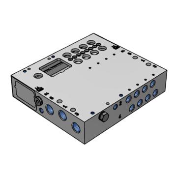 费斯托/FESTO VUVG系列电磁阀气路连接板，VABM-L1-10HW-G18-4-GR，573434 售卖规格：1个