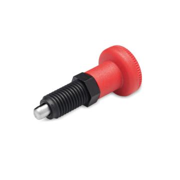 伊莉莎+冈特 分度销，不锈钢销头不带锁紧螺母，红色PMT.100-SST-10-M20x1.5-A-C6 售卖规格：1个