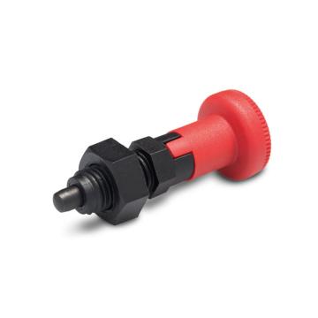伊莉莎+冈特 分度销，黑色氧化处理钢制销头带锁紧螺母，红色PMT.101-10-M20x1.5-AK-C6 售卖规格：1个