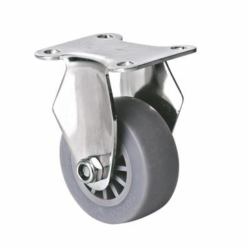 易得力 定向超级人造胶(TPE)脚轮，S26702-S262-53 脚轮不锈钢小型2寸50kg 售卖规格：1个