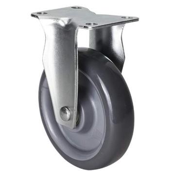 易得力 定向聚氨酯(PU)脚轮，50105-505-76 脚轮中型5寸150kg 售卖规格：1个