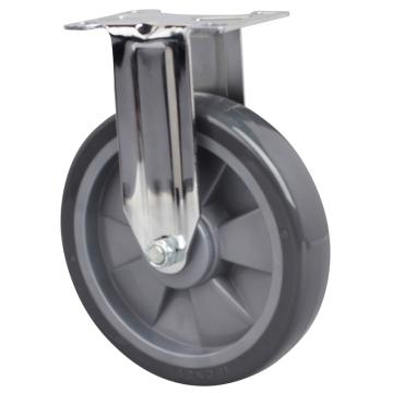 易得力 定向聚氨酯(PU)脚轮，57206-576-77 脚轮中型镀铬6寸130kg 售卖规格：1个