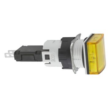 施耐德电气 方形黄色 （LED12～24V） 16mm指示灯，XB6CV5BB 售卖规格：1个