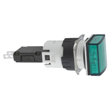 施耐德电气 方形绿色 （LED12～24V） 16mm指示灯，XB6CV3BB 售卖规格：1个