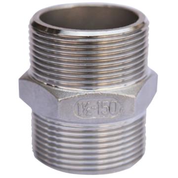 Raxwell 不锈钢304六角螺纹短接，1/2"，DN15，PT螺纹