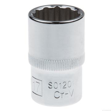 钢盾 1/2"(12.5mm)系列公制十二角套筒，S012011 11mm 售卖规格：1个