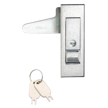恒珠 平面锁，MS603-3-1W，白按钮，有锁芯，喷沙镀铬 售卖规格：1把