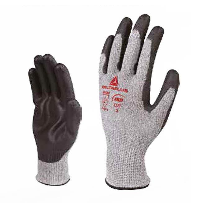 代尔塔/DELTAPLUS 4级防割手套，202044-8 VENICUT 44 半PU涂层，3副/袋 售卖规格：1袋