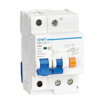 正泰/CHINT 微型剩余电流保护断路器，NB1LE-63 3P C63 30mA NB1LE-63 3P 63A C型 30mA AC 售卖规格：1个