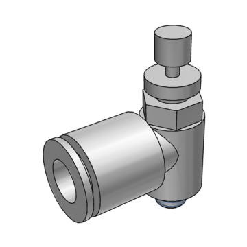 SMC 排气型流量控制阀，AS1201F-U10/32-07 带快换接头 售卖规格：1个