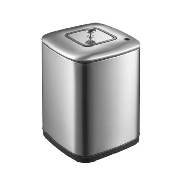EKO 茗悦茶水环境桶垃圾桶，9399-9L-砂钢 24.2x24.2x33.8cm 售卖规格：1个