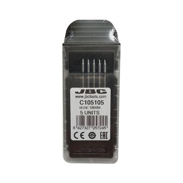 JBC 微型烙铁头，5支/盒，C105105 锥形，0.3mm 售卖规格：1盒