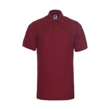 纯色大王 短袖涤棉POLO衫，1AC02/酒红色-XL 195g 售卖规格：1件