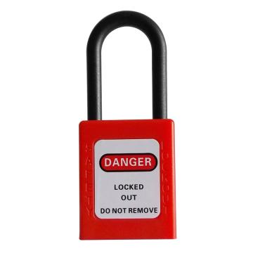 都克 经济型绝缘安全挂锁，P37XJ-红 不通开二级管理型 售卖规格：1把