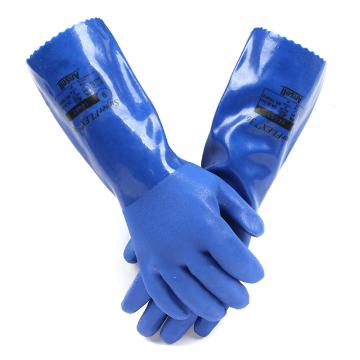 安思尔/Ansell PVC防化手套，14-663-10 Edge系列，36cm，厚衬里，1副 售卖规格：1副