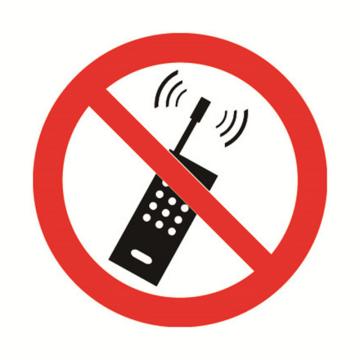 安赛瑞 GB安全警示标签-禁止使用手机，Ф50mm，32606 售卖规格：10片/包