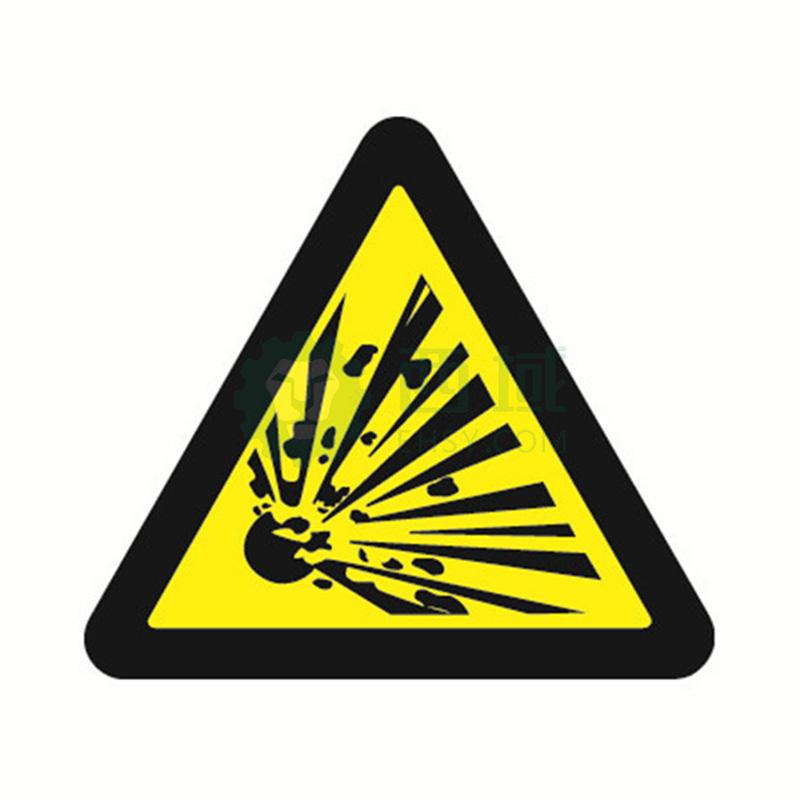 安赛瑞 gb安全警示标签-当心爆炸,边长50mm ,32626,10