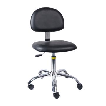 佰斯特 导电型PU工作椅，465-605mm 弹簧钢 黑色 防静电轮 椅面不带防滑花纹(不含安装)，Y-8A