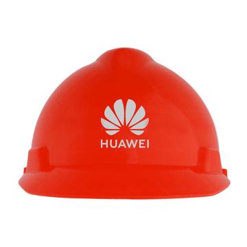 梅思安 V-Gard PE豪华型安全帽，红，10172512，正面印华为银色logo，后面印数字（同系列30顶起订）