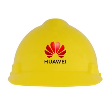 梅思安 V-Gard PE豪华型安全帽，黄，10172512，正面印华为渐变logo，后面印数字（同系列30顶起订）
